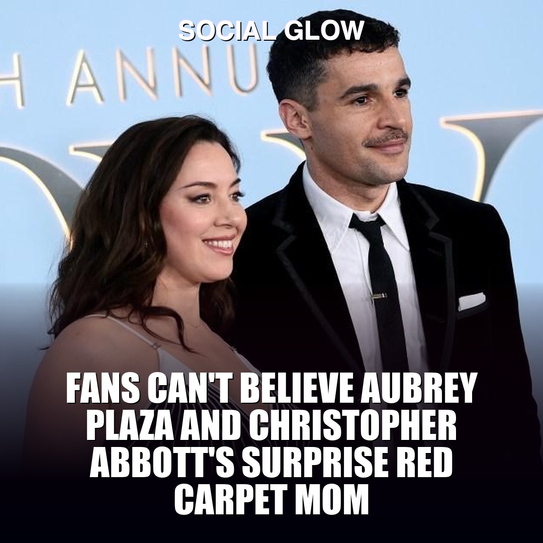 Fans can't believe Aubrey Plaza and Christopher Abbott's surprise red carpet mom
